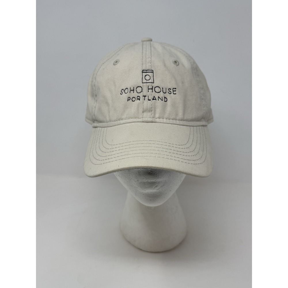Soho House Portland Adjustable Baseball Dad Hat Cap Sportsman Beige OSFM